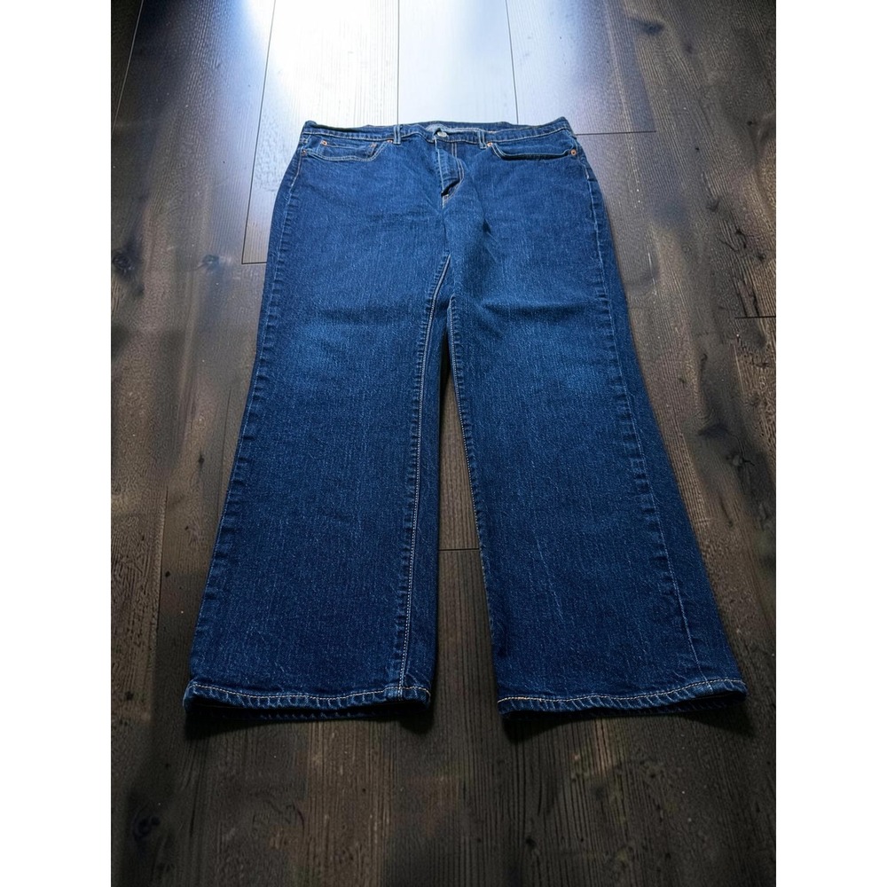 Levi's 514 Straight Jeans Mens 38x30 Blue Denim Premium Stretch Casual Classic